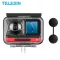 Telesin 45 เมตรใต้น้ำที่อยู่อาศัยกรณีกันน้ำกรณีเลนส์ฝาครอบป้องกันสำหรับ Insta360 One R 360 Edition อุปกรณ์เสริมกล้อง