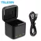 Telesin for GOPRO 9 3 ways. LED LED battery charger TF Card Storage Card Charging for GOPRO Hero 9 Black