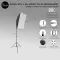 Softbox lights, 4 lights, with a light stand, not including lamp