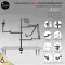 Multipurpose stand, Ulanzi Universal Desktop Livestream Stand, fastening legs for connecting the device for video shooting, Live, Live Live Cast Games, sell products.