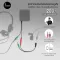 Mike and headphones