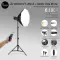 SoftBox Andoer ET200-S lights with GODOX Octa Softbox 95 cm.