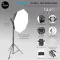 LED NANLITE FS-200, power 225 watts with 95 cm octa softbox light filter