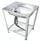1 floor sink, 2 layers, 1 floor plate, 41x50x80 cm, model 512