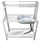 1 sink sink, 1 hole, 2 layers, side dishes, side dishes, head panels, 41x80x126 cm, model 522+ on the sun resistant to the rain