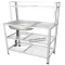 1 layer of dishwasher sink, 3 layers, side dish, side dish, side panel, top 41x80x126 cm, model 523+ on the sun resistant to the rain, not decay