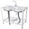 2 layers of dishwashing sink, 2 layers, 1st floor plate, 49x82x80 cm with faucets, model 552