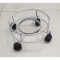 The base of the steel gas tank has a wheel used with a picnic gas tank, 4 kg of gas water.