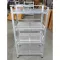 Upside down, plate rack, 4 layers of aluminum on the top, smooth sheet The ground floor 41x61x115 cm.