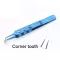 6pcs/set S Stainless Steel Titanium Loy 11cm Tailed Strait/bend Tweezers Platforms Tweezers Ophthmic Forceps