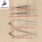 4PCS/SET OPHTHMIC RGIC Instruments 12.5cm Scissorsneedle Holders Tweeezers Stainless Steel Rgic Tool