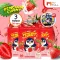MVMall Penguin Penguin Gummy Jelly without sugar 3 box of strawberry flavor, free 1 bag