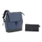 LASSIG Vintage Little One & Me Kids Backpack reflective Small, Navy