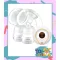 Toptoys Electric Breast Pump Double Electric Breast Pump has CM Bear insurance. There is a built -in battery T025 T025.