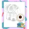 Toptoys เครื่องปั๊มนมคู่ไฟฟ้า Double Electric Breast Pump มีประกัน Cm bear มีแบตในตัว   รุ่นT025 T025