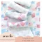 MIMIBABE Salu Diaper 27*27 inches, Pink Zoo pattern + Gray sheep