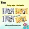 Buy 3 get 1 free Moby Baby Wipe. Wet tissues are made from pure water, 99.9%, 20 sheets per pack. The gift is limited !!!