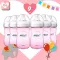 Avent Natural, 9 ounces of pink bottles, 6 bottles