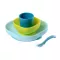 BEABA ชุดเซ็ทรับประทานอาหาร Silicone meal set 4 pcs - BLUE