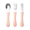 ฺ Beaba Stainless Steel Training Cutlery Knife / Fork / SPOON - NUDE