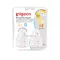 Pigeon Pigeon, like a mini mother's milk, Peristaltic Nipple Mini for a narrow neck bottle, size M. Pack 4
