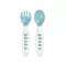 ฺ Beaba, a fork with 2nd Age Training Fork and Spoon Storage Case Included - Blue