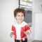 BUMKINS SLEEVE BIB long-sleeved apron is suitable for 6-24 months. Santa CSU-S20 pattern.