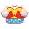 BUMKINS. Collections DC long sleeveless apron. SLEEVE BIB is suitable for 6-24 months. Wonder Woman pattern.