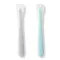 SKIP HOP Easy Feed Spoons-Gray/Teal Silicone spoon