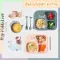 Set 6 pieces, children's rice dishes, children's food, baby food, cute pattern