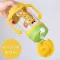 Triokids 400ml water bottle Glass Swingers Open and close, easy to clean, with ears, sash, covering the lid, not six cartoon patterns.