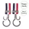 Luxurious Buggy Hooks Silver Tricolor Hanging for Luxury Cart