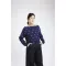 เสื้อให้นม Milada Printed Long Sleeve Navy