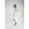 QueenCows ชุดให้นม  Trixie Neck Dress White