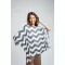 ผ้าคลุมให้นม Coco Zigzag Stretch Fabric Gray F