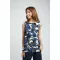 เสื้อให้นม Serra Blue Striped Vest Navy