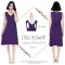 Muko Little Brownie ชุดยาว42" เดรสให้นม คลุมท้อง DR07