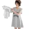 Set of breastfeeding, white mother and shoulder dress, ready to deliver