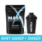 Matill Whey Protein Gainer 2LB, 908 grams of protein, adding weight, increasing muscle, plus a random shaft glass 500 ml