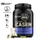 Optimum Nutrition Gold Standard 100% Casein 2 LB - Creamy Vanilla. Case protein is absorbed slowly before bed.