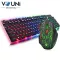 Vouni ชุดคีย์บอร์ดและเมาส์ไร้สาย รุ่น J40 Rainbow Backlit Gaming Keyboard Mouse Set E2743Y