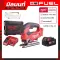 18-volt wireless puzzle Milwaukee M18 FJS-0 with 5 AH battery and charging platform