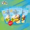 มะพร้าวกรอบพร้อมดิปทุเรียน 65กรัม 3ซอง/แพ็ค / Coconut Chips with Durian Dip 65g 3Bags/Pack ยี่ห้อ ชิมมะ, Chimma Brand