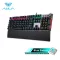 [100%authentic] Aula F2058 Black/Blue Switch keyboard Keyboard keyboard, play games Glowing keyboard for Gamer is easy to use with LED lights.