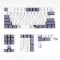 Purple Datang PBT Dye Sublimated Keycaps OEM Profile Mechanical Keyboard 108 Keys Ladder Personality Keycaps 2u Shift Keys