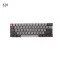 Black Gray Mixed Dolch Thick Pbt 104/87/61 Keycaps Oem Profile Key Caps