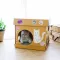 KAFBO CUBE THE GINGER CAT STICKER, a cat's house, a golden cat sticker