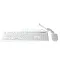 OKER คีย์บอร์ด (2in1) USB (KM-2068) White