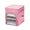 Multipurpose box fabric box 29 -liter clothing box - pink