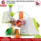 Getzhop vegetable slicer, vegetable slide, ice cream machine Multi -function 4in1 ROHE Choice Multi -function (White/Green)